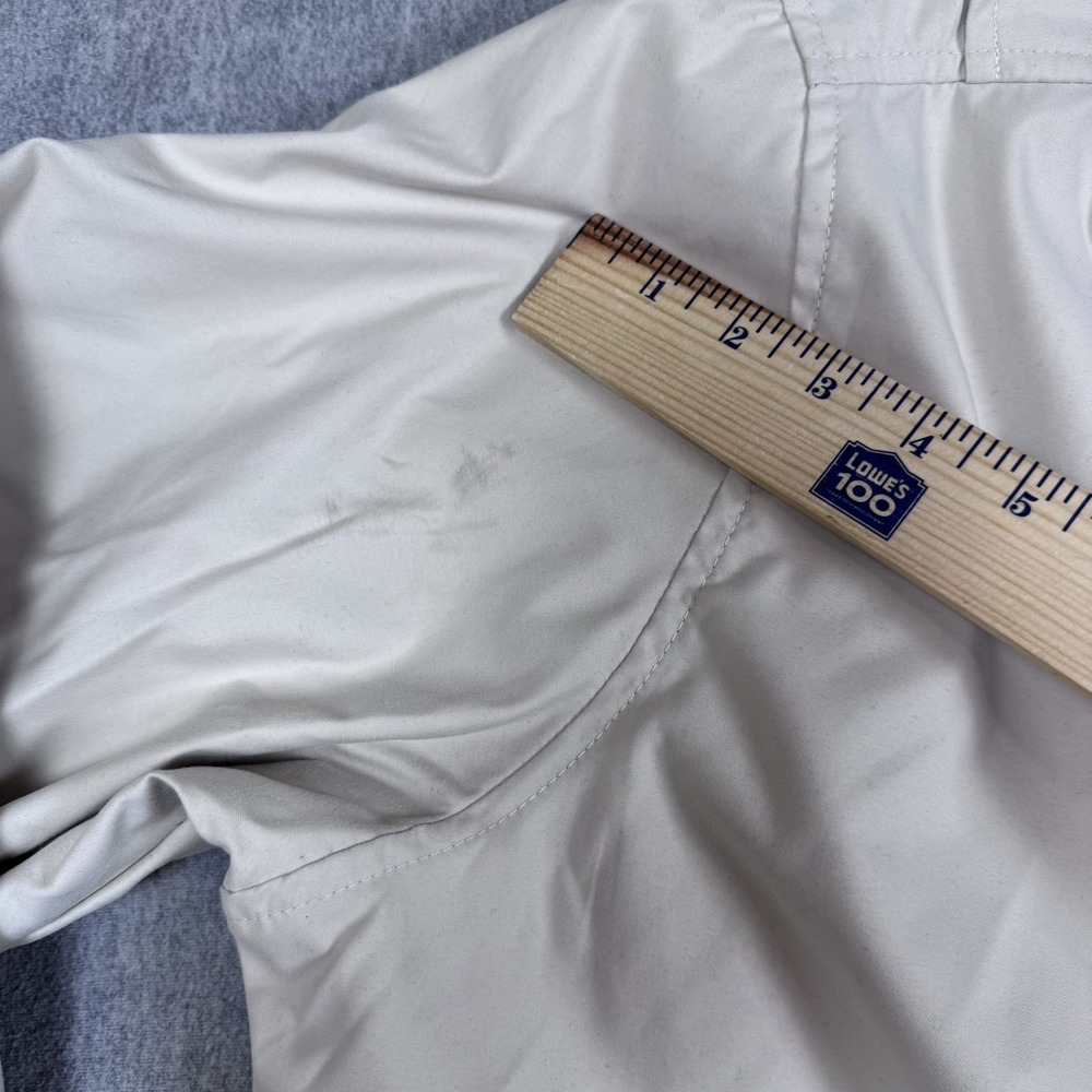Polo Ralph Lauren 1/4 Zip Pullover Jacket Mens XL Beige Mesh Lined Windbreaker - Picture 10 of 12